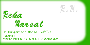 reka marsal business card